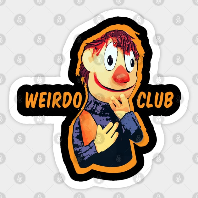 weirdo club Sticker by jederanders